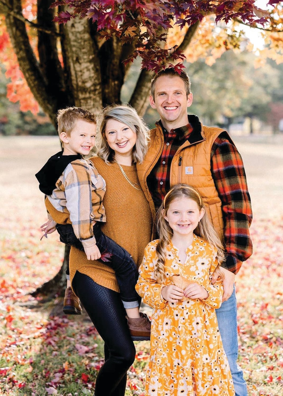 Dr. Clint Hall and his family.